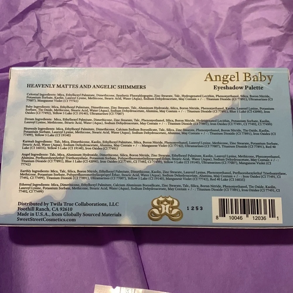 Sweet Street Angel Baby Eyeshadow Palette New In Box